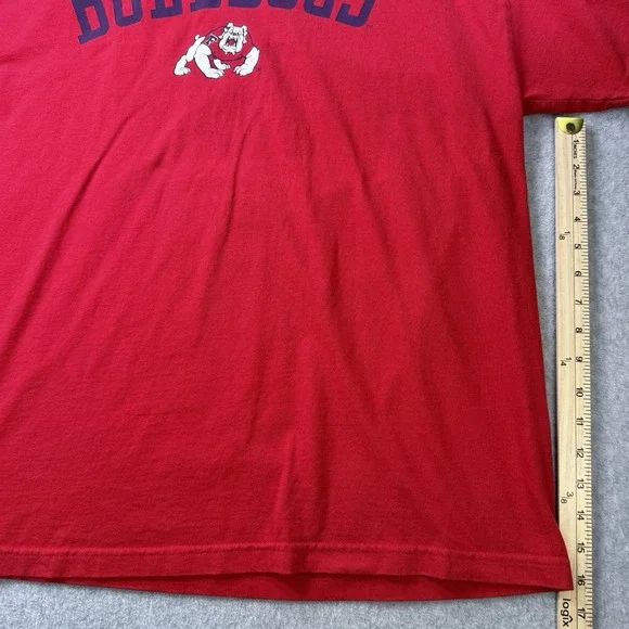 Vintage Fresno State Bulldogs T-Shirt XL‎ Red Champs Sports NCAA Licensed - Picture 6 of 7